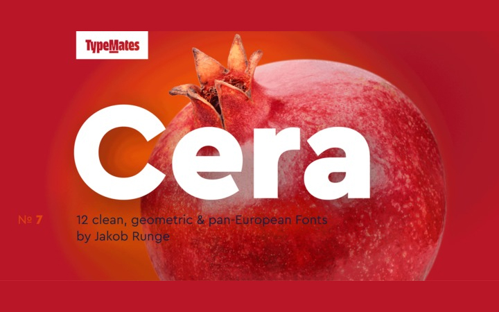 Cera Pro™字体全套12字重 by TypeMates