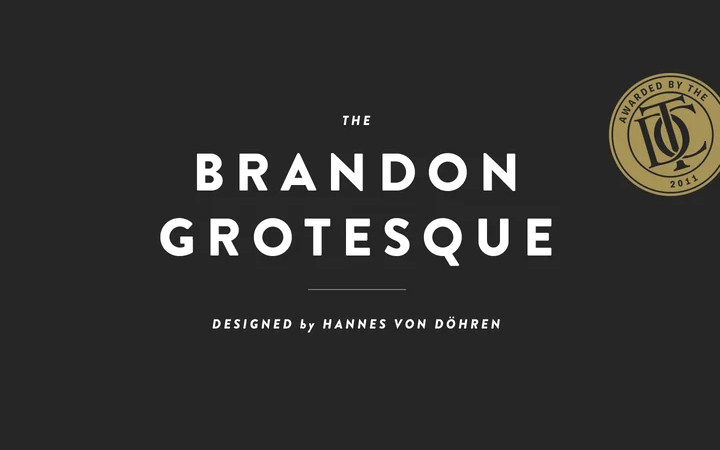 Brandon Grotesque字体全套12字重 by HVD Fonts