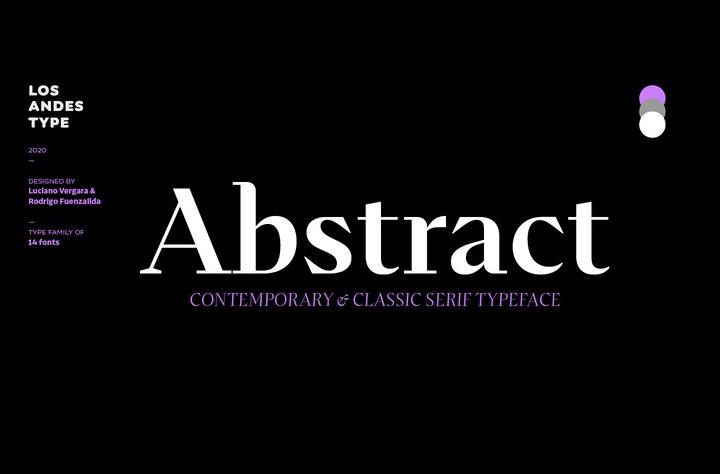 Abstract 字体全套14字重