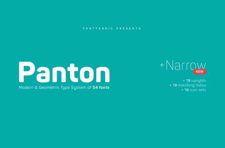 Panton字体全套54字重  by Fontfabric