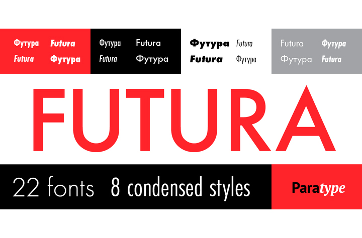 Futura® PT字体全套22字重  BY ParaType