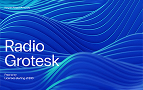 Radio Grotesk字体全套17字重  含可变字形 by PangramPangram