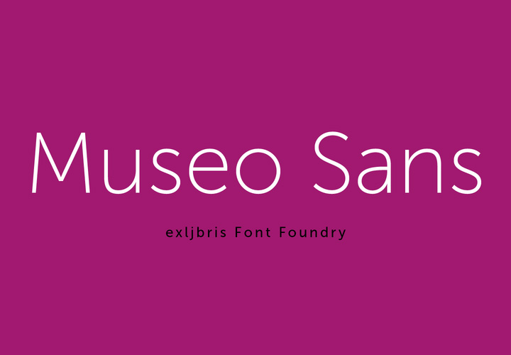 Museo Sans字体全套10字重  低对比度几何形状 by exljbris