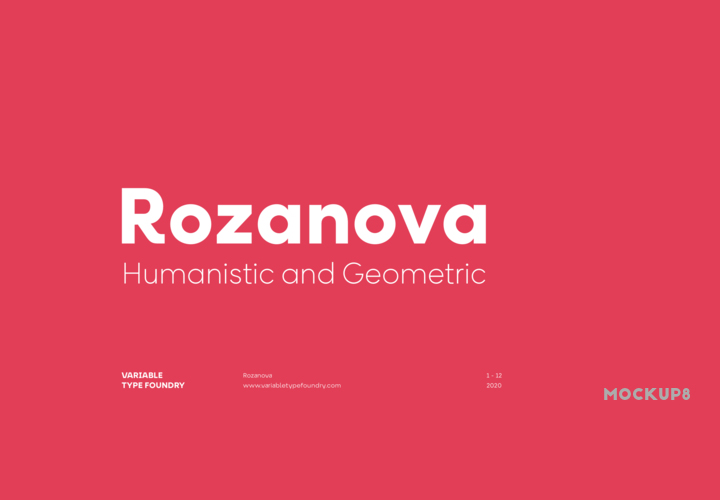 Rozanova字体全套36字重  海报，标识和包装字体安装包 by Variable Type Foundry