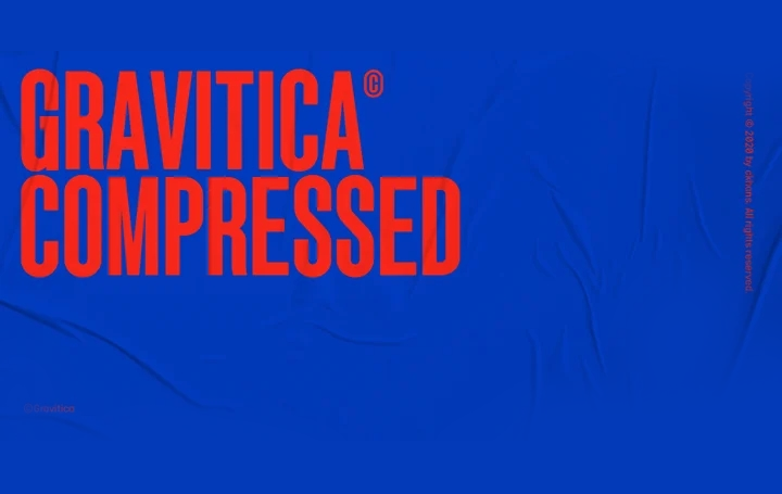 Gravitica Compressed字体全套18字重  by Ckhans Fonts
