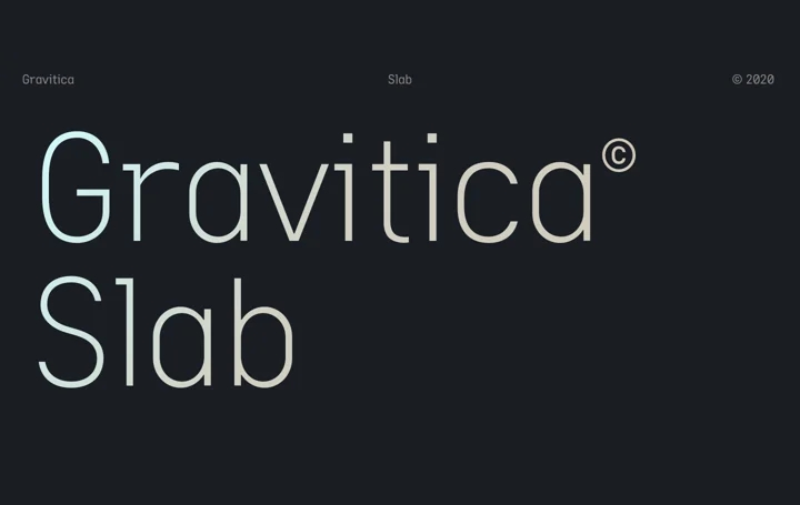 Gravitica Slab字体全套12字重 by Ckhans Fonts