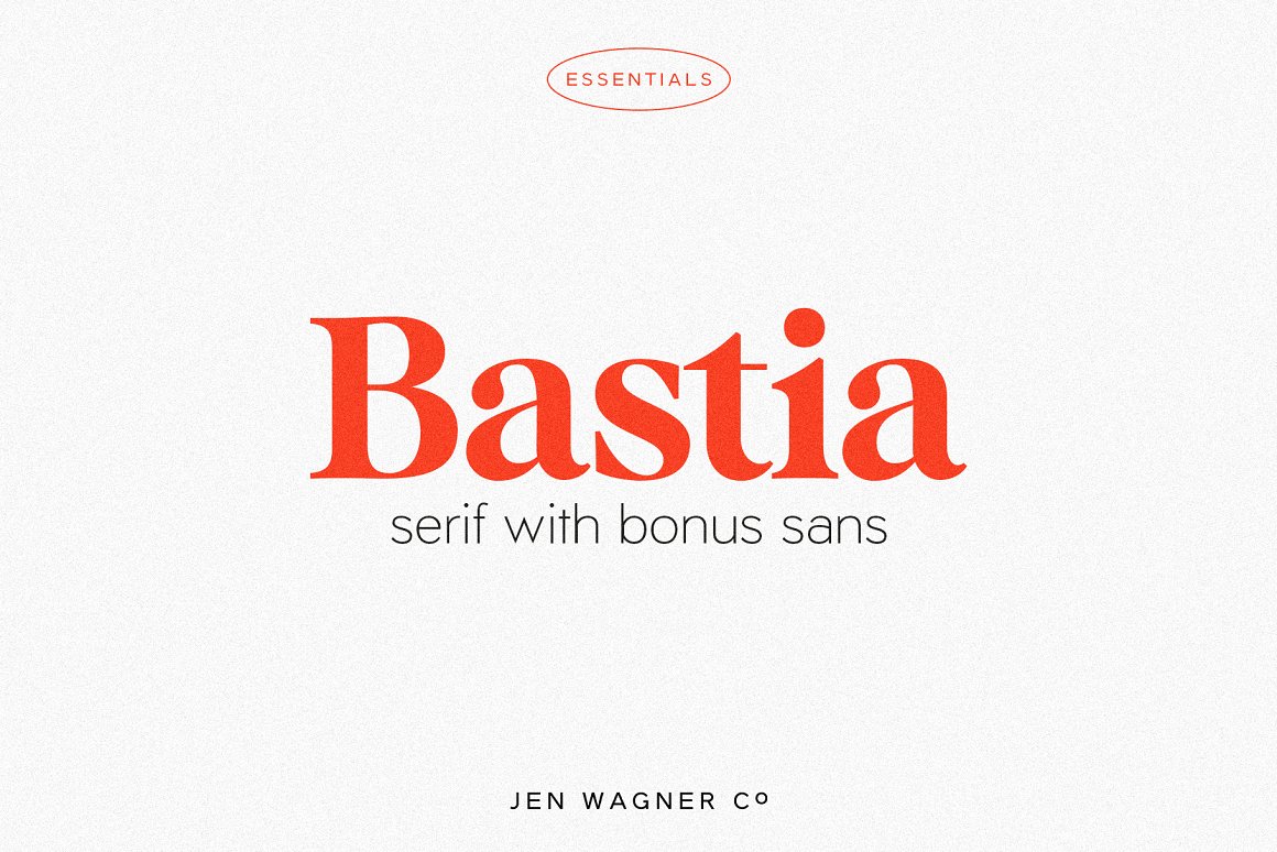 Bastia 字体  优雅衬线字体包 by Jen Wagner Co.