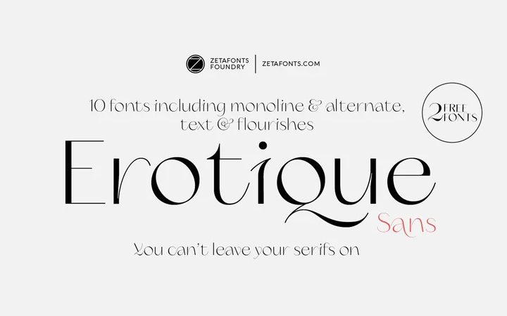 Erotique Sans字体全套10字重   by Zetafonts