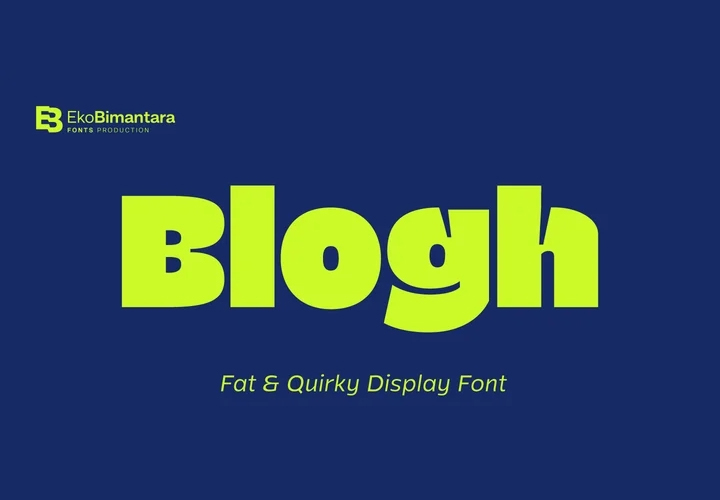 Blogh极粗标题字体 by Eko Bimantara
