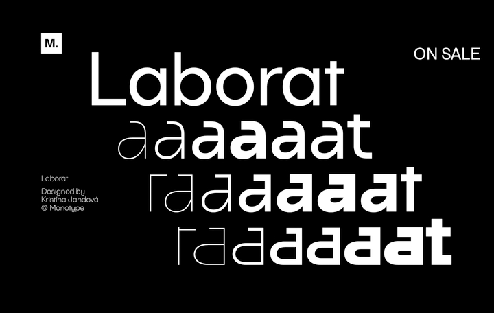 Laborat字体全套6字重 现代主义与建构主义相遇的几何玩法  by Monotype