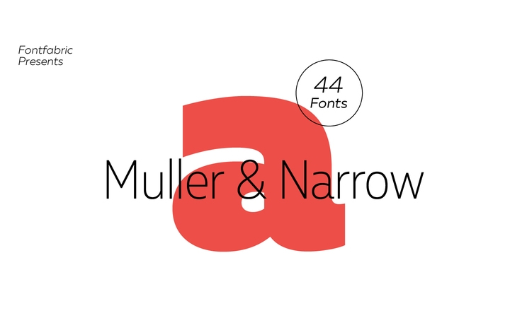 Muller字体全套44字重 by Fontfabric