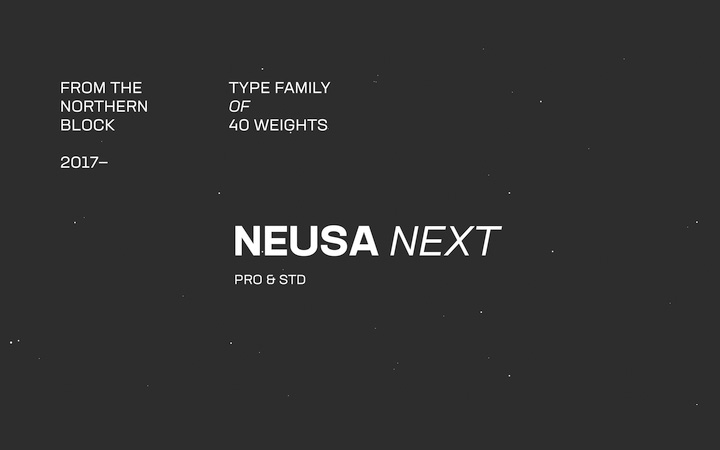 Neusa Next字体全套80字重 by The Northern Block