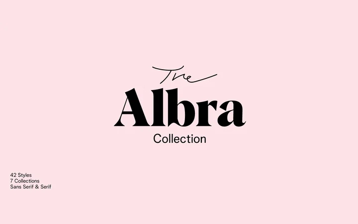 Albra字体家族  完整全套42字重 by BumbumType