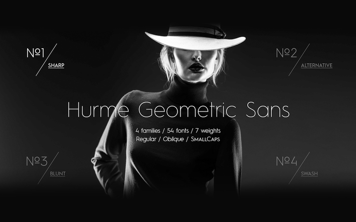 Hurme Geometric Sans 1 & 2字体全套28字重 by Hurme