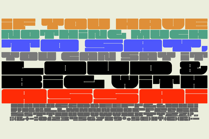 Assai 超粗大字排版字体 by Type Matters