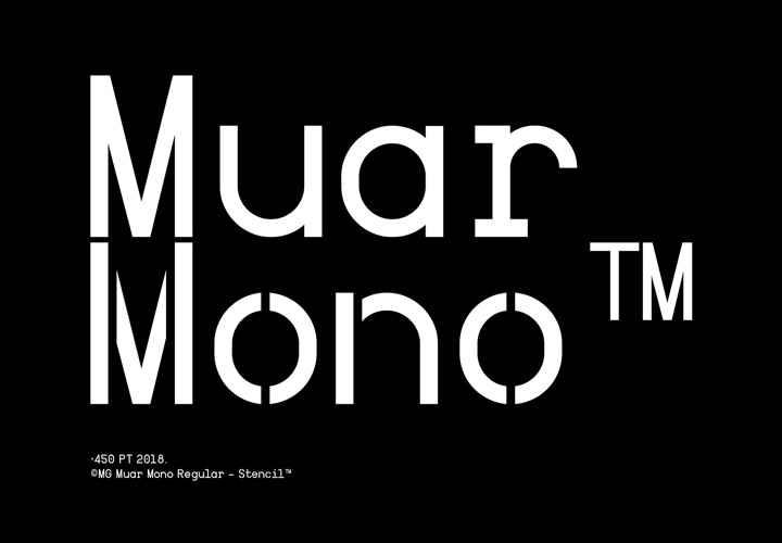 [免费字体] Muar Mono™  字体全套2字重 by Muhittin Güneş