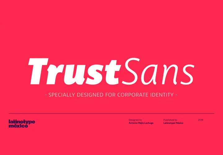 Trust Sans字体全套24字重 by Latinotype Mexico