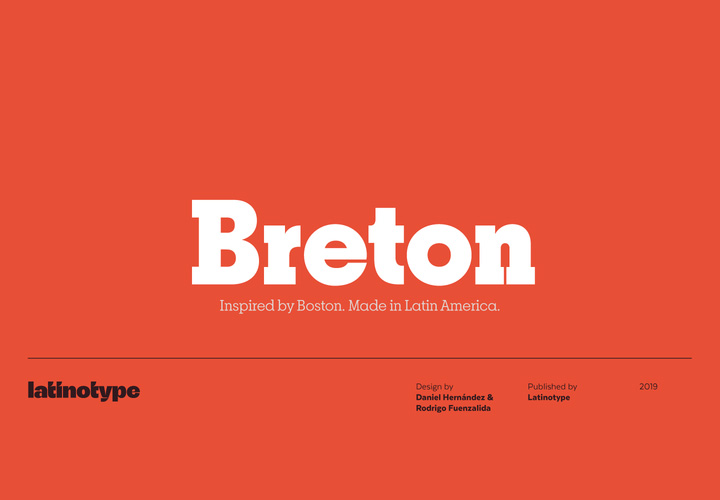 Breton字体全套20字重 几何平板衬线字体  by Latinotype