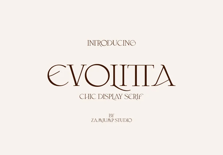 Evolitta 别致而优雅的衬线外观 by Zamjump