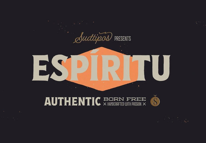 Espiritu字体全套5字重  宽衬线样式  by Sudtipos