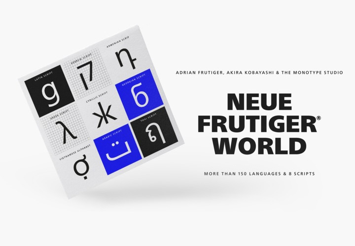 Neue Frutiger World字体全套20字重  by Monotype