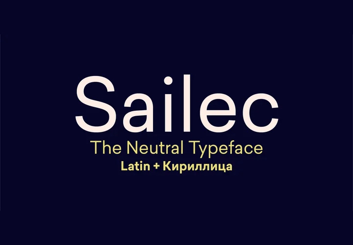 Sailec字体全套14字重   非常干净的无衬线字体 by Type Dynamic
