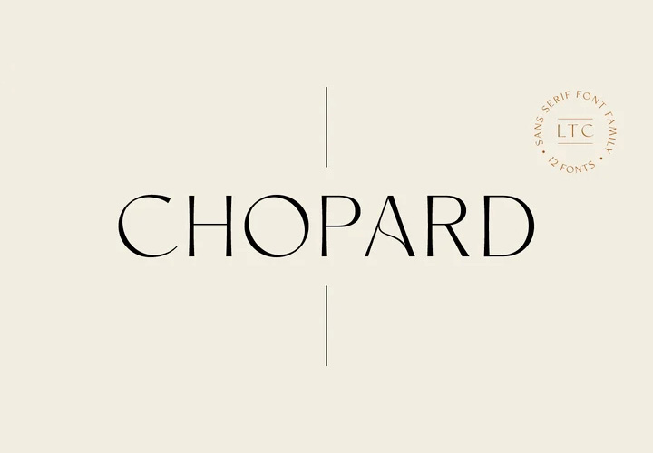 Chopard字体全套12字重 优雅而现代的衬线字体 by Larin Type Co