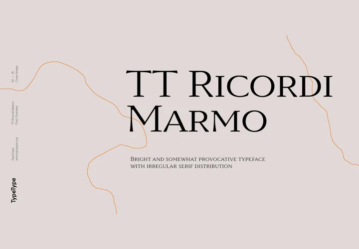TT Ricordi Marmo字体全套3字重 含可变字形  by TypeType