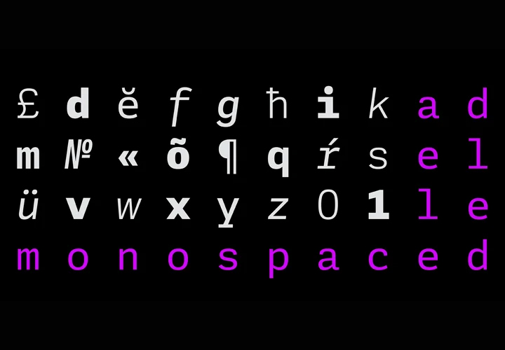 Adelle Mono字体全套20字重 等宽字体  by TypeTogether
