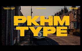 Peckham Press 大胆的手压字体系列 粗糙的边缘 by Ellen Luff