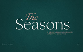 The Seasons字体全套6字重  by My Creative Land