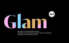 Tabac Glam字体全套32字重  结合了衬线和无衬线 by Suitcase Type Foundry