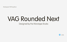 VAG Rounded™ Next字体全套24字重  包含可变字形 by Monotype