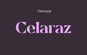 Celaraz字体全套8字重  楔形衬线字体 by Tokotype