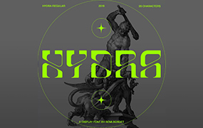 Hydra 显示字体由 Rémi Bordet设计  by Studio Innate