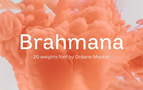 Brahmana字体全套20字重 现代无衬线字体 by Océane Moutot