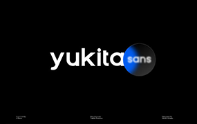 Yukita字体全套7字重 几何无衬线字体 by yukitcreative
