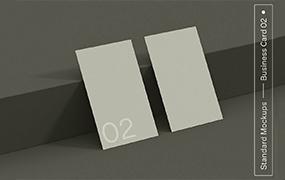 高品质和完全可调的名片标准样机 02 by Supply Family