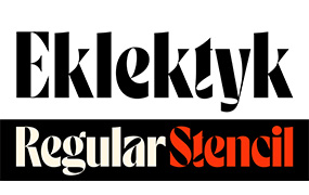 Eklektyk 字体全套2字重 当代字体古怪、高对比度的显示字体 by laic.pl