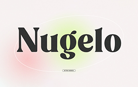 Nugelo复古的现代衬线字体  by Viswell