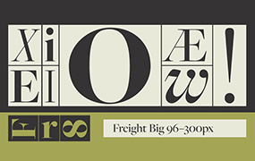 Freight Big Pro字体全套12字重  by Freight Collection