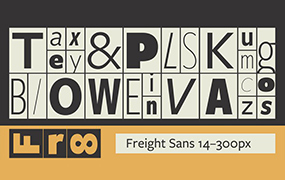 Freight Sans Pro 字体全套24字重 by Freight Collection