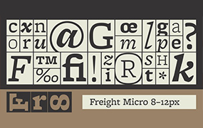 Freight Micro Pro字体全套12字重  by Freight Collection