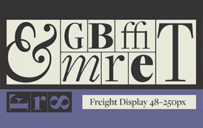 Freight Display Pro字体全套12字重  by Freight Collection