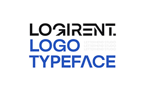 Logirent字体全套2字重 独特的专为标识设计字体  by Letterhend