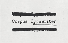 Corpus Typewriter 复古破旧打印机字体 by Brent Galloway