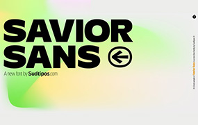 Savior Sans字体全套28字重 现代外观无衬线字体 by Sudtipos