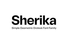 Sherika字体全套16字重 酷炫而正宗的无衬线字体家族  by Seniors Studio