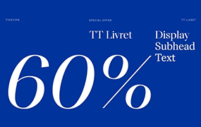 TT Livret字体30字重  优雅、现代且实用的古董衬线字体 by TypeType