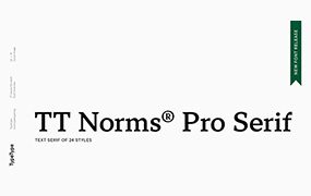 TT Norms® Pro Serif字体全套24字重  含可变字形 by TypeType